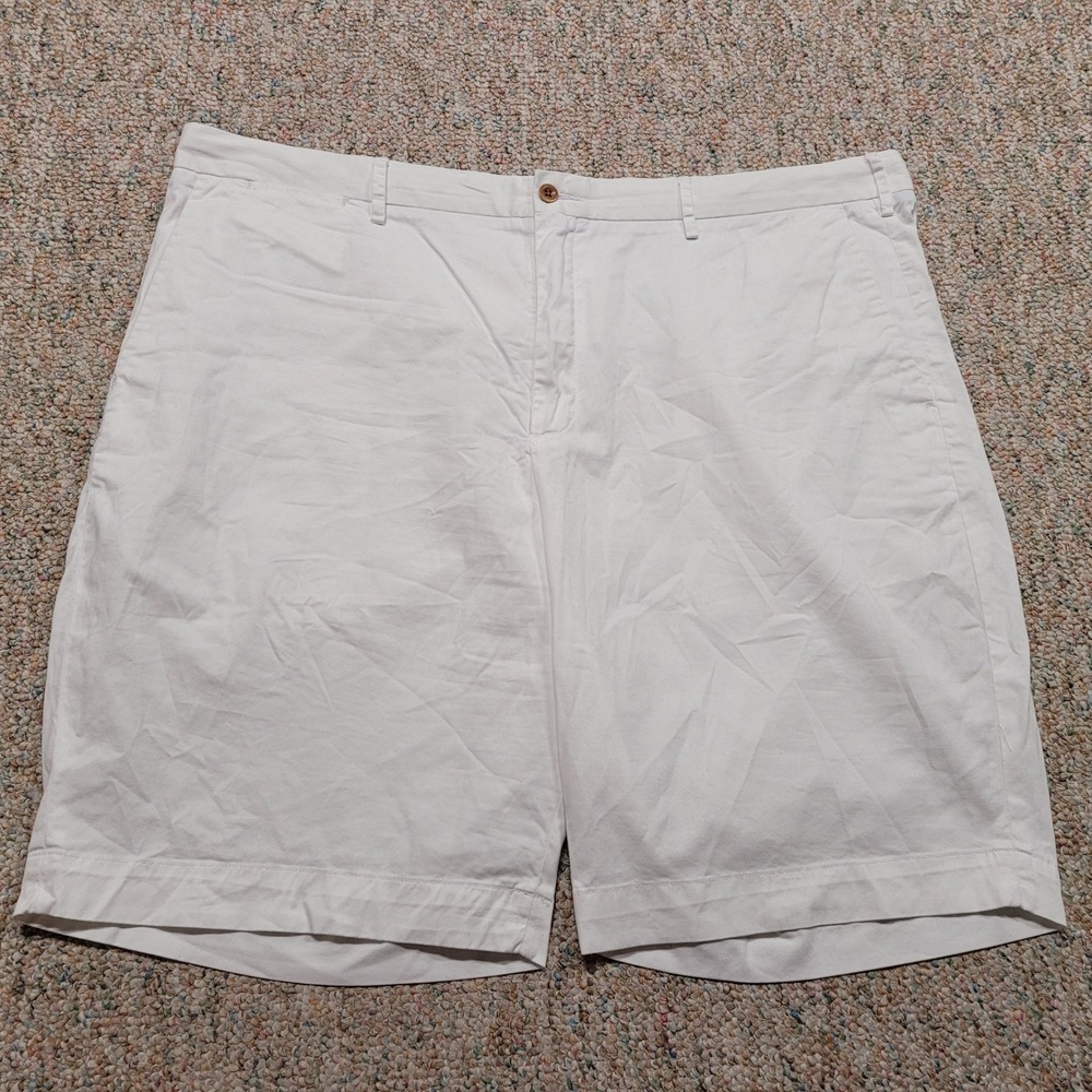 Polo Ralph Lauren Chino Shorts Mens 42 White Stretch Classic Fit 9" Inseam